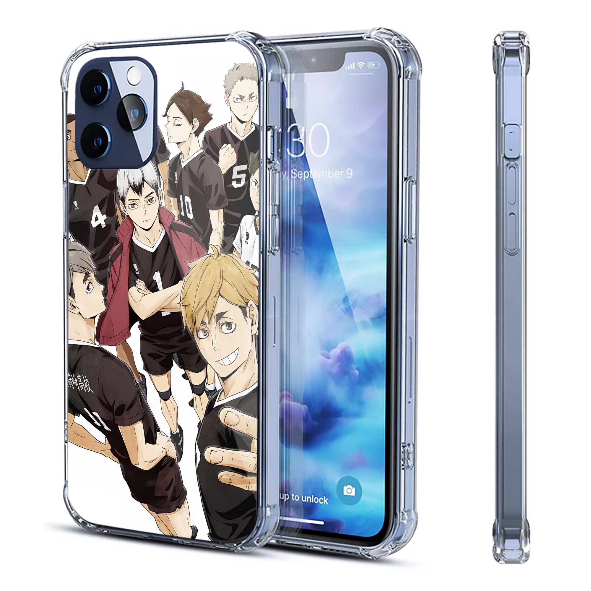 （画像用） ハイキュー!! Haikyu!! 【iPhone 12シリーズ対応】透明スマホケース（クリアソフトケース）